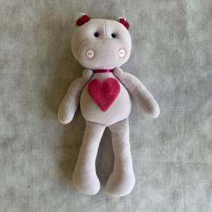 Hipopótamos Baby Plush e Micro Soft aprox. 30x25cm    