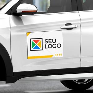 Imã Automotivo 2 unidades   Impressão digital colorida  Corte Reto Vendido somente no par