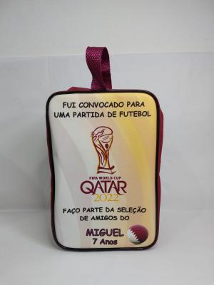 Leva Tudo / Porta Chuteiras Peq. sem bolso Personalizado Nylon 19x29x11,5cm Sem limite de cores   