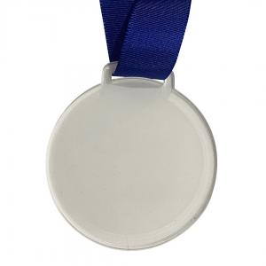 Medalhas em Acrílicos Retroversos Personalizada Acrílico Retroverso Dois modelos disponíveis   Fita de Cetim 