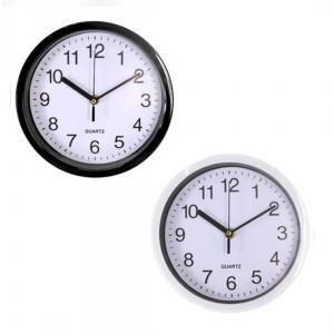 Relógio de Parede Plástico e Acrílico, maquina quartz 25cm impressão colorida   