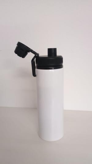 Squeeze Branca com alça e tampa emborrachada 750 ml Aluminio     
