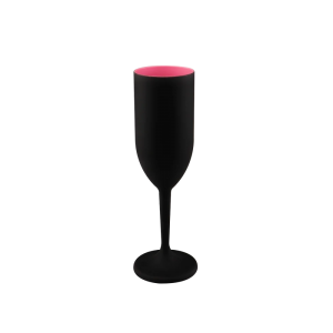 Taça Champanhe Light 190 ml Preto Fosco      