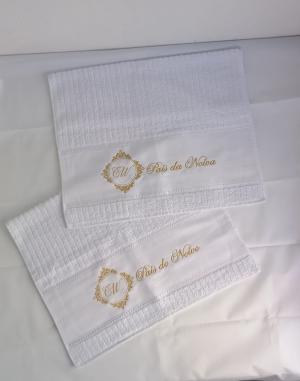Toalha de Rosto Bordada Algodão 50x80 cm    Boa absorção