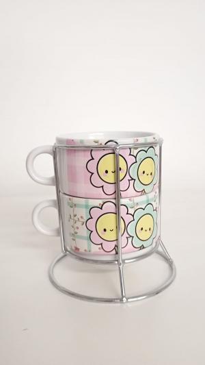 Torre Xícara 180ML com Suporte - Especial Dia das mães      