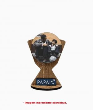 Troféu Amadeirado em MDF Personalizável MDF 185x126mm   Base 6mm 