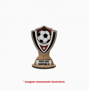 Troféu Brasão em MDF Personalizável MDF 185x114mm   Base 6mm 